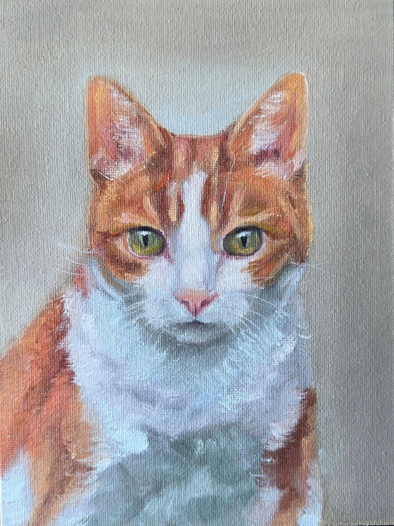 Custom Pet Portrait — Hand-Painted Oil on Canvas